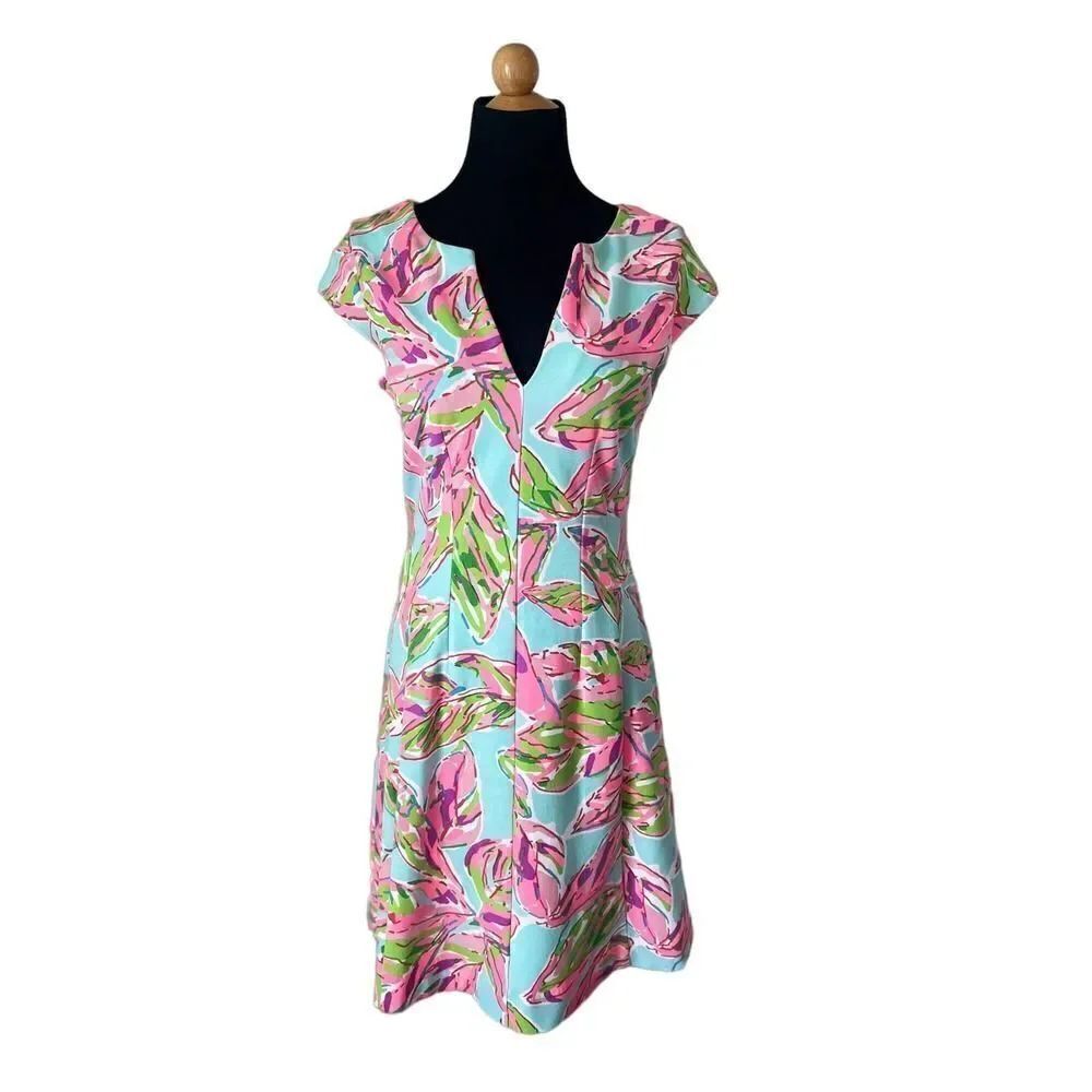 Lilly Pulitzer Briella Dress in the Vias Small Sleeveless Tank Fit Flare Wedding